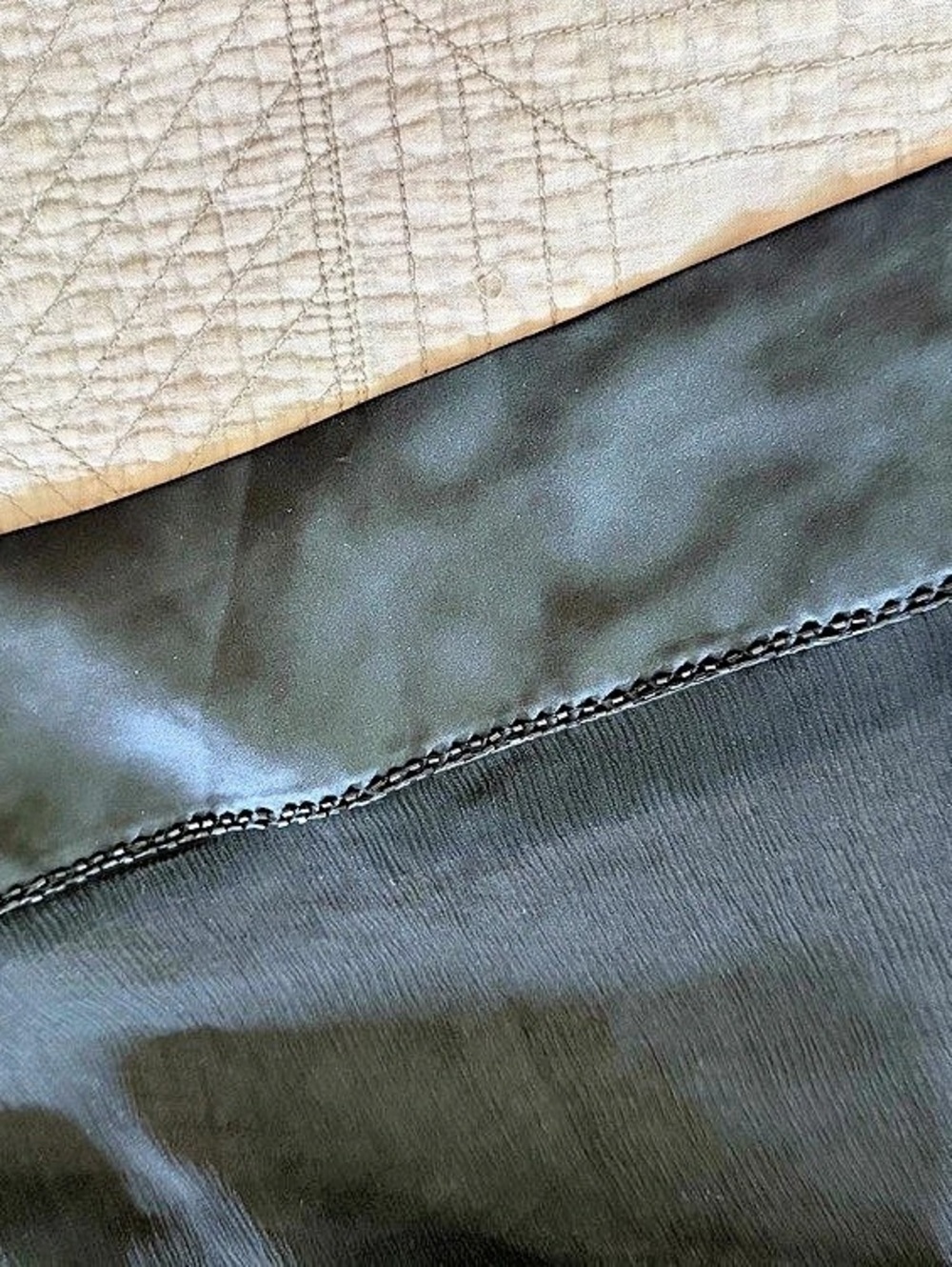 Vintage Lauren Ralph Lauren Black Silk scarf